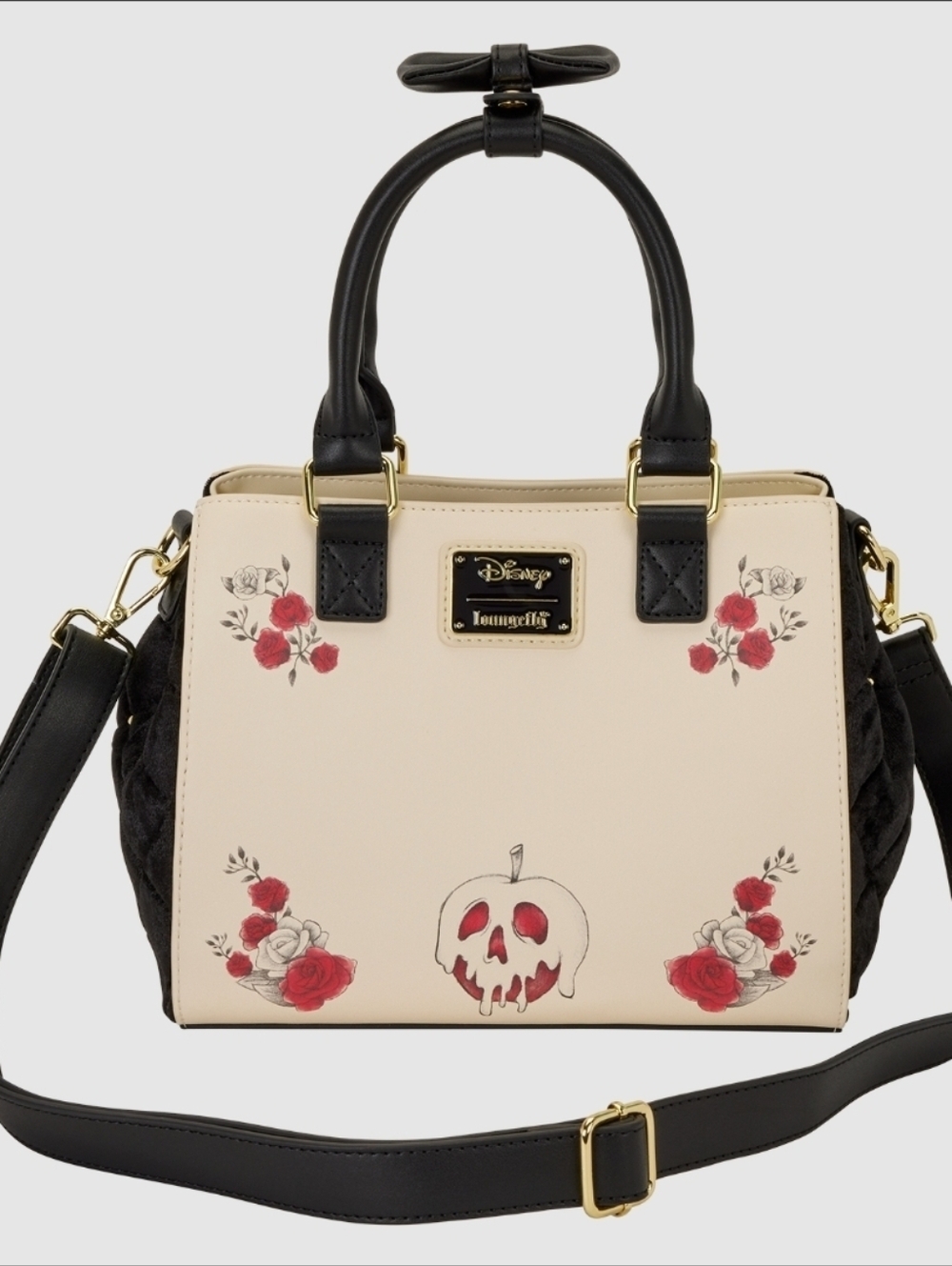 Loungefly Disney Snow White White Roses Tote Crossbody Bag Exclusive NWT - Picture 5 of 7